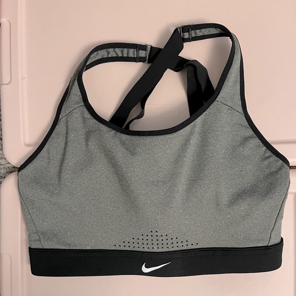 Like-New Nike Sports Bra, Grey, Medium - Picture 1 of 3